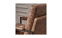 Slickblue Light Brown Technology Fabric Indoor Leisure Chair - Single Iron Frame Chair for Stylish Comfort and Relaxation