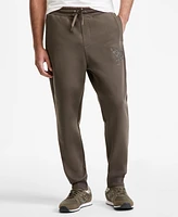 A|X Armani Exchange Men's Regular-Fit Eagle Logo Embroidered Joggers