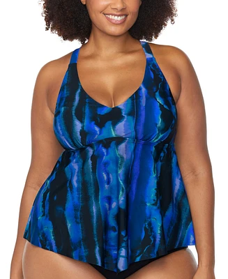 Raisins Curve Trendy Plus Aviva Underwire Tankini Top