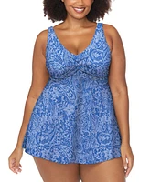 Raisins Curve Trendy Plus Lucia Printed Swimdress