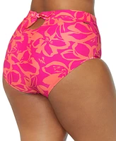 Raisins Curve Trendy Plus Island Tummy-Control Printed Bottoms