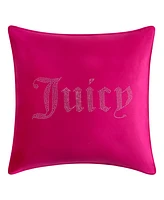 Juicy Couture Rhinestone Logo Pillow, 20" x