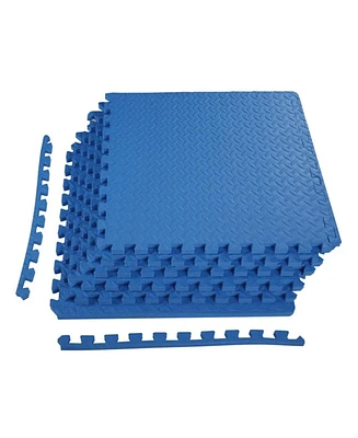 Everyday Essentials BalanceFrom Fitness Sq Ft Interlocking Eva Foam Exercise Mat Tiles