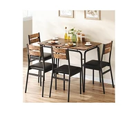 gaomon Dining Table for 2, Small Table and Chairs Set of 2, Square Dinette Set for 2, Dinner Table Set