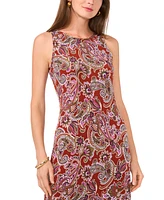 Vince Camuto Women's Paisley-Print Sleeveless Maxi Dress