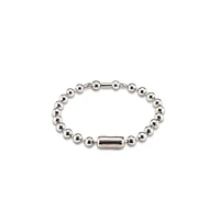 UNOde50 Sterling Silver and 18k Gold Multiple Beads Bracelet