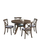 Streamdale Furniture 47.24''Round Rubber Wood Dining Table for 4