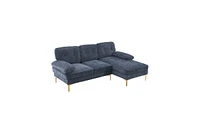 Slickblue Three-Seat Modular Sofa Simple and Stylish Indoor Seating for Modern Living Spaces