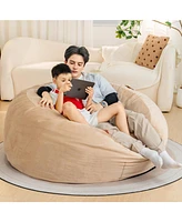 Bean Bag Chair: Giant 5' Memory Foam Furniture Bean Bag Chairs for Adults with Microfiber Cover