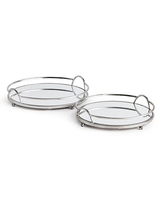 Hudson Mirrored Trays St/2