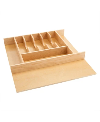 Rev-a-Shelf 9 Cutlery Compartment Tray Cabinet Insert Tall, Maple, 4WCT-3