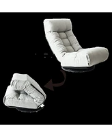 Reclining Chair With Adjustable Lazy Sofa for Tatami, Balcony, and Leisure Use, Perfect for Relaxation