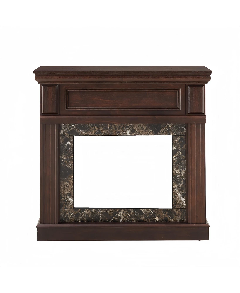 Streamdale Furniture Only Mantel (Not Included Fireplace)--Cherry,41.34"W14"D40"H