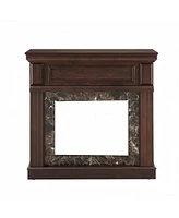 Streamdale Furniture Only Mantel (Not Included Fireplace)--Cherry,41.34"W14"D40"H