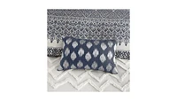 3 Piece Cotton Duvet Cover Set with Chenille Tufting