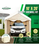 Caravan Canopy Mega Domain Carport 4 Sidewalls, Tan (Sidewalls Only