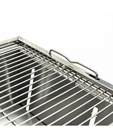 Folded portable Bbq outdoor charcoal barbecue set for picnic patio camping