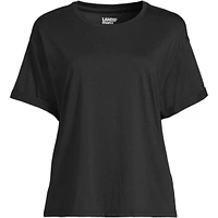 Lands' End Plus Oversized Supima Short Sleeve Crew Neck T-Shirt