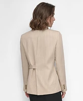 Dkny Women's One-Button Pinstripe Blazer