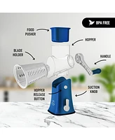 Rotary Cheese Grater with 5 Interchangeable Stainless Steel Blades