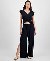 Miken Juniors' Side-Slit Cover-Up Pants, Exclusively at Macy's