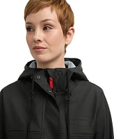 Hunter Women's Rubberized Water-Repellent Long Rain Jacket