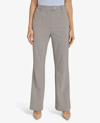 Calvin Klein Petite Menswear Wide-Leg Pants