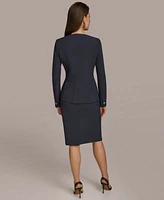 Donna Karan New York Pleat Front Blazer Pencil Skirt