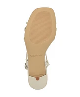 Calvin Klein Women's Poeta Kitten Heel Strappy Dress Sandals