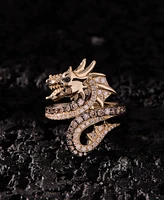 Le Vian Chocolate Diamond, Nude Diamond, & Blackberry Diamond Dragon Ring (3/4 ct. t.w.) in 14k Gold