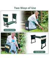 Slickblue Foldable Garden Kneeler and Seat Bench for Easy Gardening Comfort