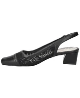 Easy Street Women's Fortune Square Toe Slingback Pumps