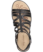 Easy Street Women's Daylily Gladiator Buckle Flat Sandals