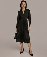 Donna Karan New York Women's Pleated A-Line Dress