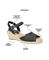 Easy Street Women's Miramar Espadrille Wedge Heel Sandals