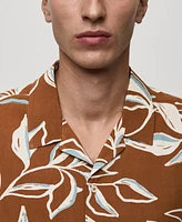 Mango Men's Regular-Fit Hawaiian-Print Shirt