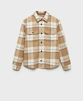 Mango Men's Checkered Flannel Overshirt