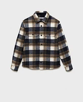 Mango Men's Checkered Flannel Overshirt