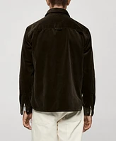 Mango Men's Corduroy Pockets Overshirt