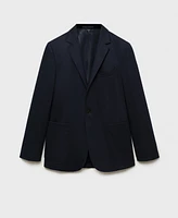 Mango Men's Regular-Fit Wool-Blend Blazer