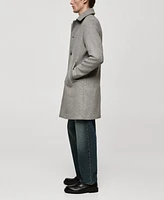 Mango Men's Eu Regular-Fit Wool Coat