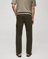 Mango Men's Straight-Fit Cargo Pants