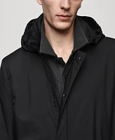 Mango Men's Water-Repellent Quilted Parka