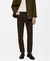 Mango Men's Regular-Fit Corduroy Pants