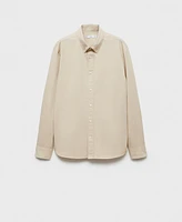 Mango Men's Regular-Fit Cotton Shirt