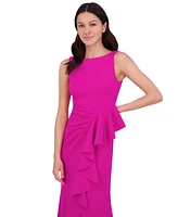 Eliza J Women's Sleeveless Cascading-Ruffle Gown