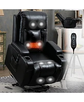 Boyel Living Infinite Position Up to 350 Lbs Power Lift Recliner Chair for Elderly Heavy Duty Motion Mechanism with 8