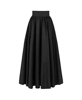 Nocturne Women's High Waist Taffeta Skirt