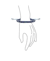 Bling Jewelry Natural Stone Retro Chakra Bolo Bracelet Adjustable