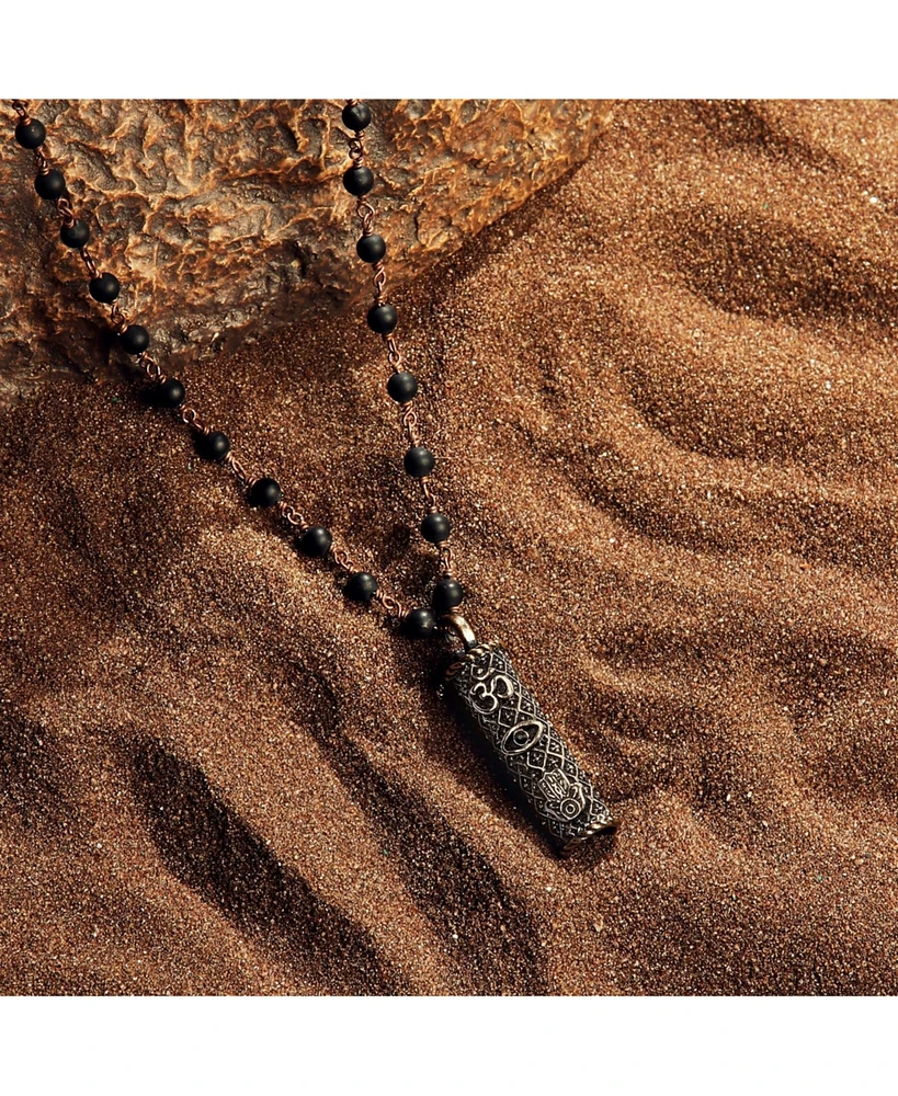 Brilliant Spirit - Onyx Triple Protection Necklace